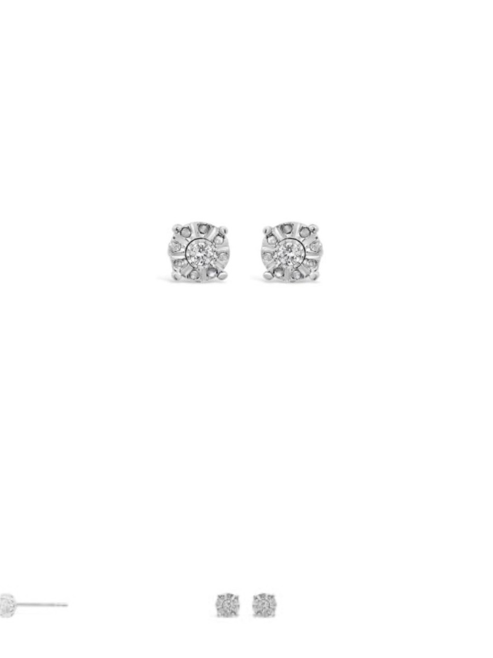 EFFY Diamond Stud Earrings – Sterling Silver